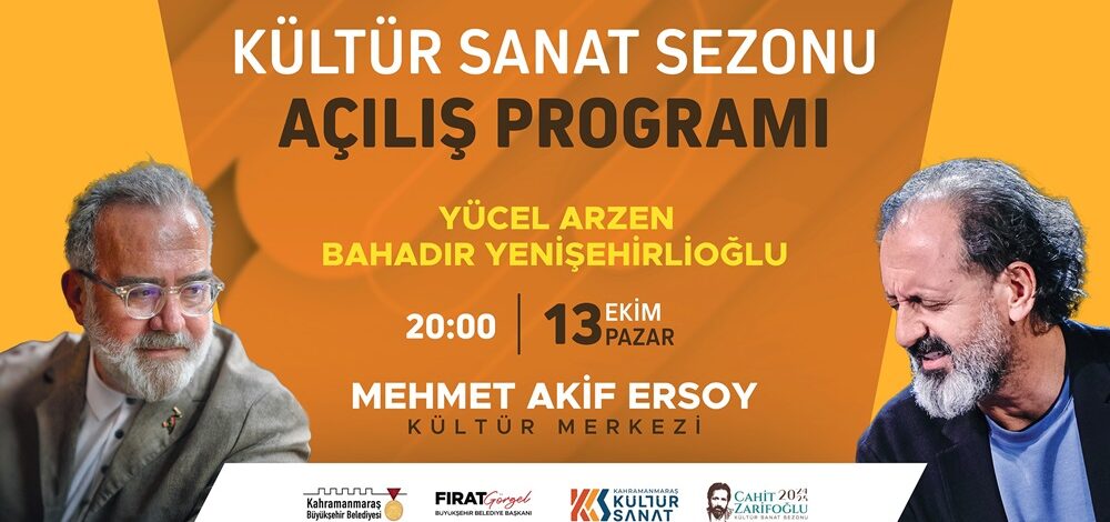 Cahit Zarifoğlu Kültür Sanat Sezonu Görkemli Programla Başlayacak.