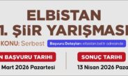 Elbistan Şiir Yarışması Başvuruları Başladı.