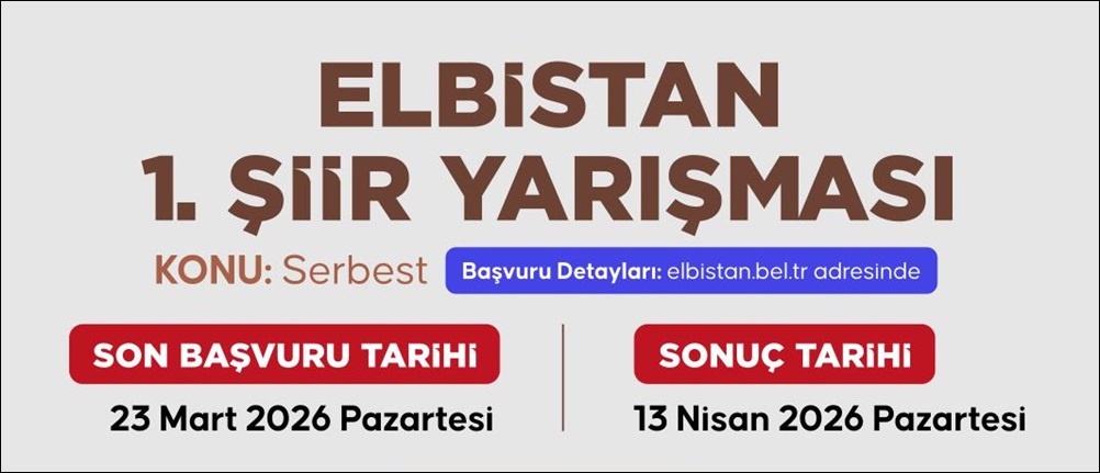 Elbistan Şiir Yarışması Başvuruları Başladı.