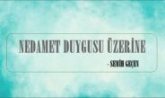 NEDAMET DUYGUSU ÜZERİNE 