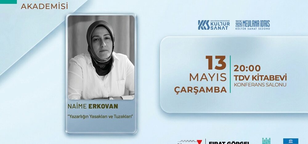 Yazar Naime Erkovan, Yazarlığın Bilinmeyenlerini Anlatacak.