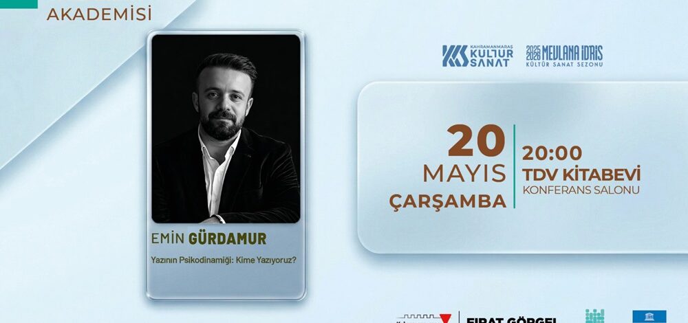 Yazar Emin Gürdamur, Yazının Psikodinamiğini Anlatacak.